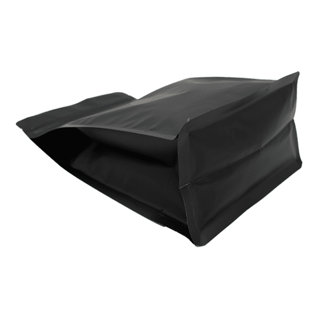 Blank Black flat bottom pouch