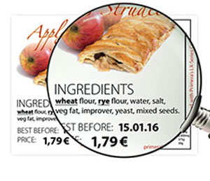 allergen label